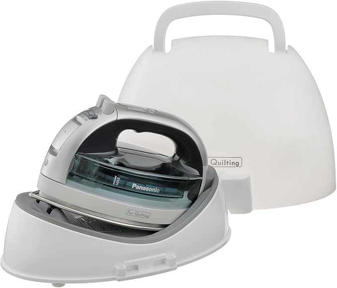 Panasonic NI-QL1100L Cordless Steam/Dry Iron, 1500W Wide Stainless Steel Plate by Panasonic