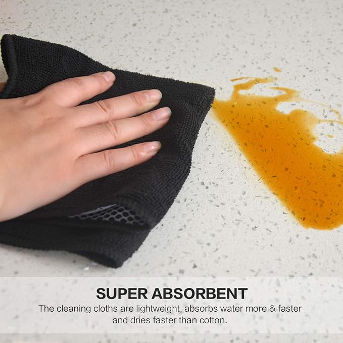 SINLAND Microfiber Dish Cloth for Wshing Dishes Dish Washing Rags Best Kitchen - Image 5