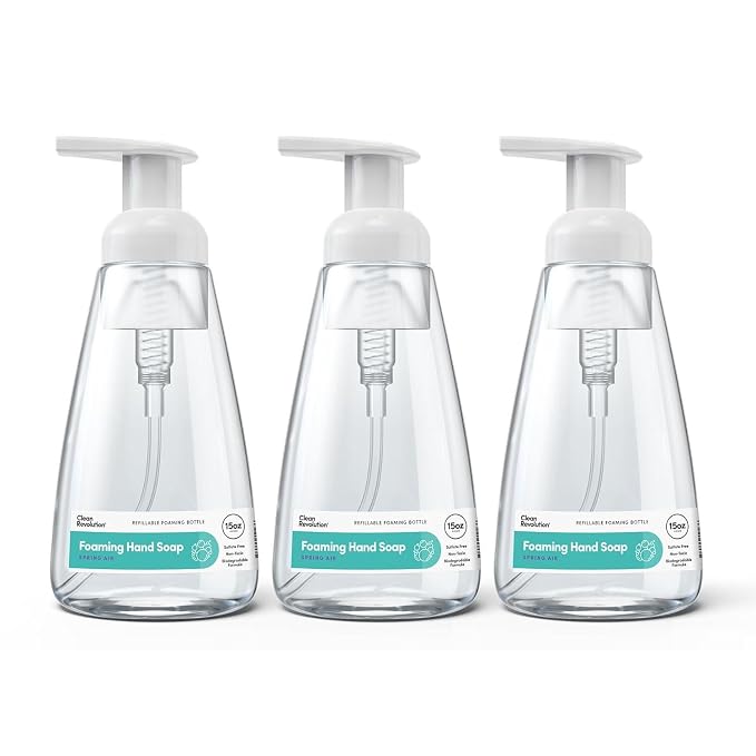 Clean Revolution Ready to Use Foaming Hand Soap | Three Pack | Jumbo 15oz by CleanRevolution
