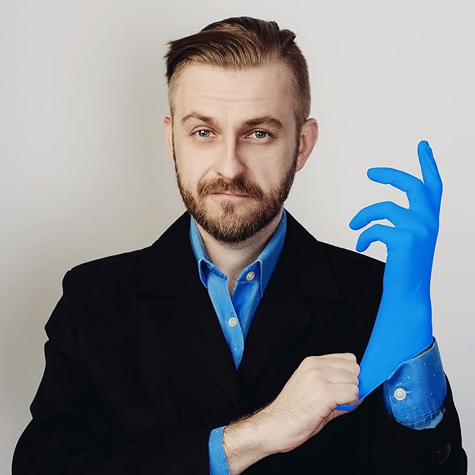 PEIPU Nitrile Disposable Gloves，Powder Free, Cleaning Service Gloves, Latex Free - Image 5