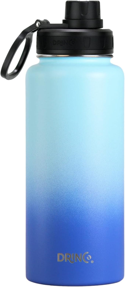 DRINCO Stainless Steel Water Bottle Spout Lid Vacuum Insulated Double Wall by Drinco