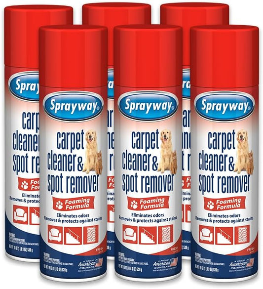 Sprayway Carpet Cleaner, Foaming Action | Deep Cleans Carpets & Upholstery | by Sprayway