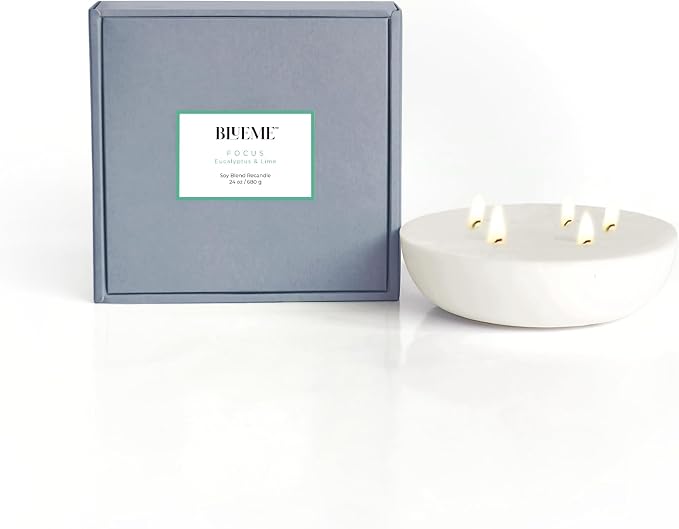New BLUEME Wellness Candle Wax Refill, Contains Essential Oil, Sustainable by BluemeFragrances