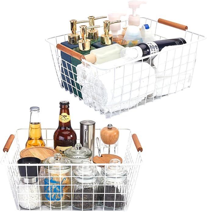 LeleCAT Large white wire baskets - Image 6