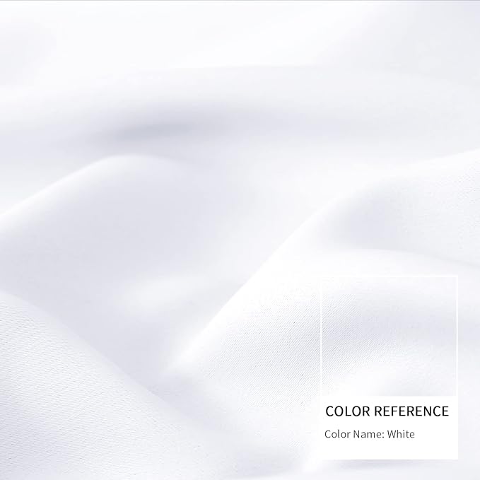 BGment White Curtains 45 Inches Length - Image 3