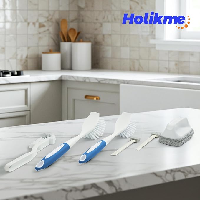 Holikme Cleaning Brush Set, Scouring Pad - Image 7