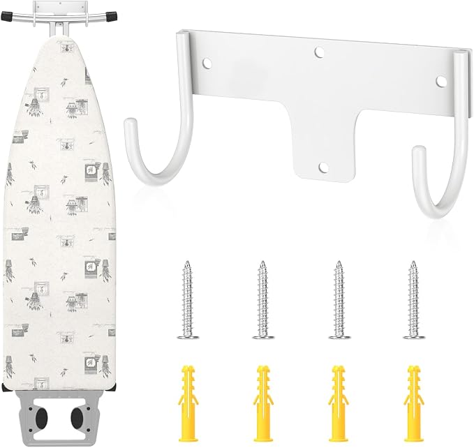 ORLESS Ironing Board Holder Wall Mount, Ironing Board Hanger, Iron Board Holder by Unknown