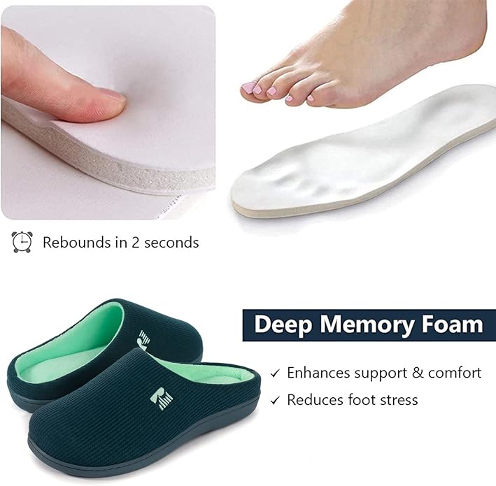 RockDove Women's Original Two-Tone Memory Foam Slipper - Image 4