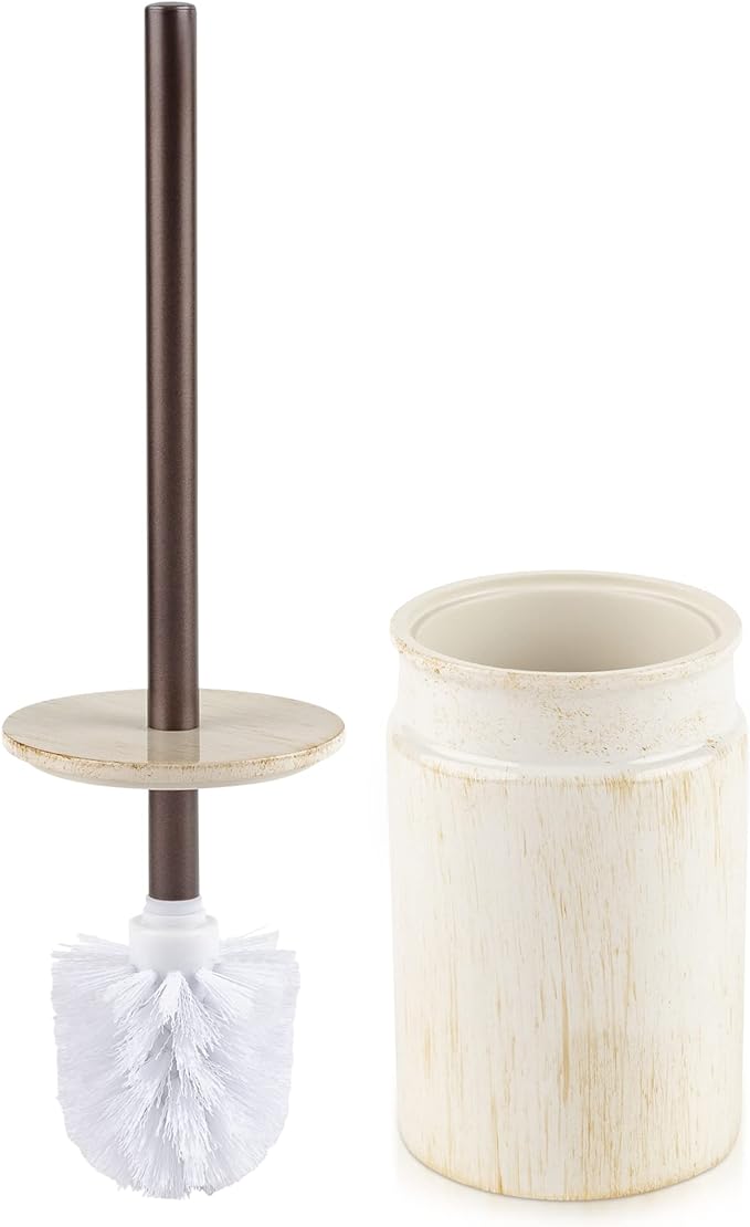 Creative Scents Rustic Luxe Toilet Brush and Holder Set by CreativeScents