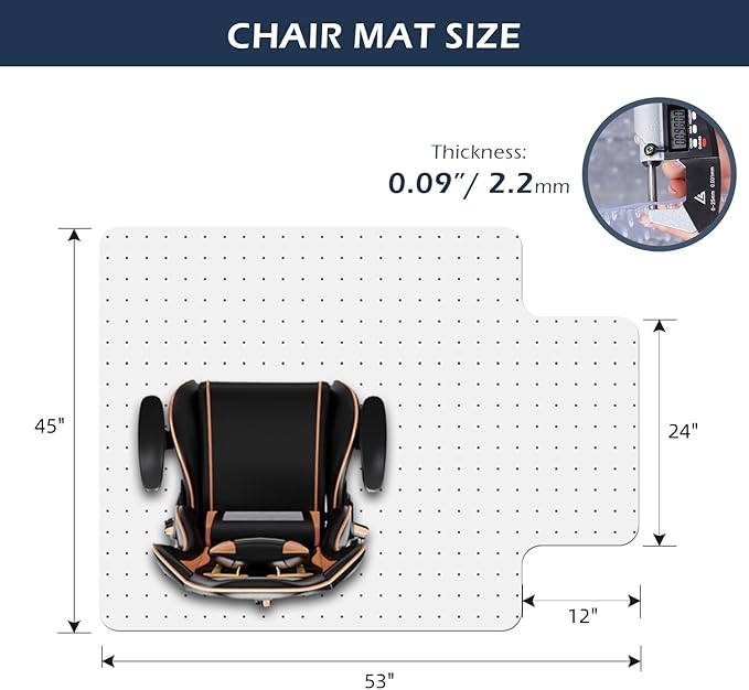 SALLOUS Clear Chair Mat for Carpet, Gaming Chair Mat - Image 2