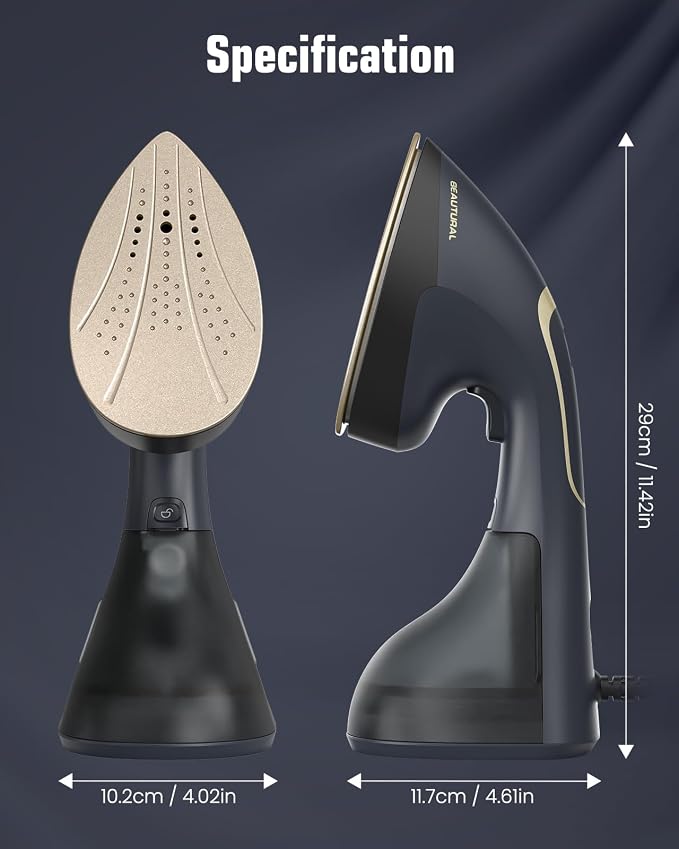 BEAUTURAL Steamer for Clothes, 2-in-1 Steam & Iron, 1200W Handheld Powerful - Image 7