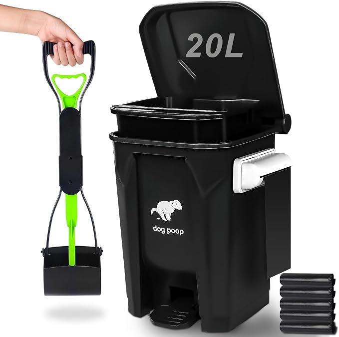 Dog Poop Trash Can Outside by UPPCASIR