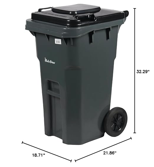 27 Gallon Outdoor Trash Can - Image 10