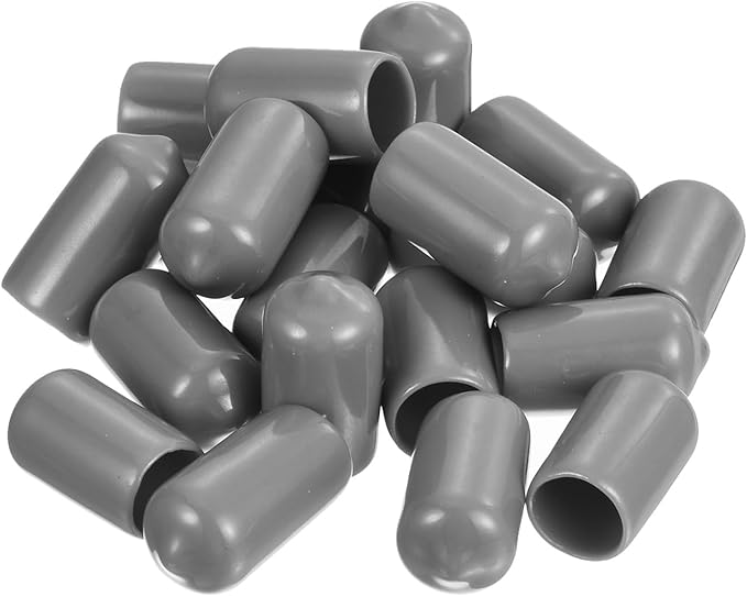 uxcell 20pcs Rubber End Caps Protective Caps 11mm ID Vinyl PVC Round Tube Bolt - Image 4