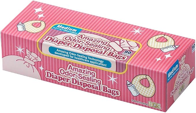 BOS Amazing Odor Sealing Baby Diaper Disposal Bags by BOS