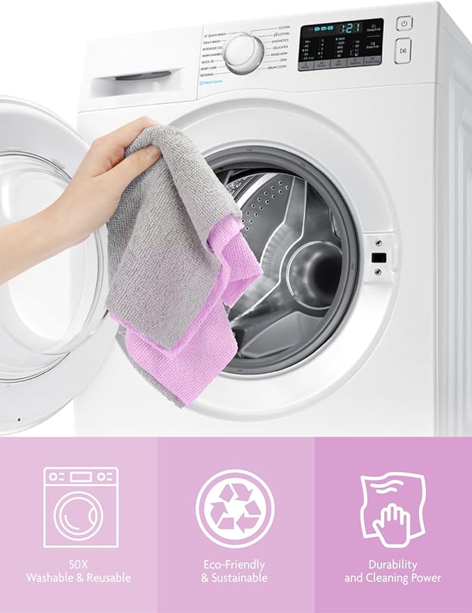 Fantasticlean Microfiber Cleaning Cloth Roll -75 pack, Tear Away Microfiber - Image 5