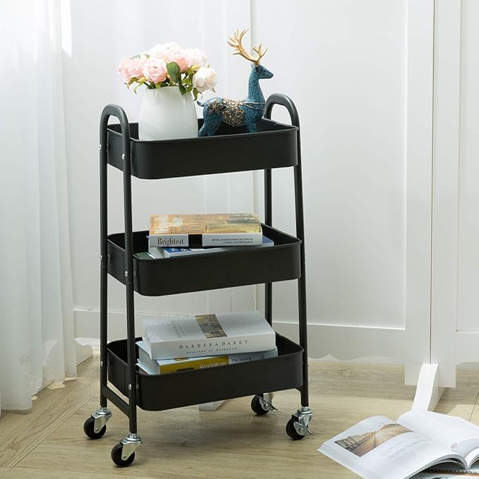 AGTEK Makeup Cart, Movable Rolling Organizer Cart - Image 5