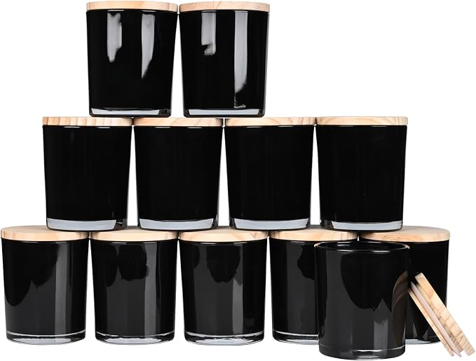 Thick Candle Jars for Making Candles 12 Pcs, 7 OZ Empty Jars by Showin