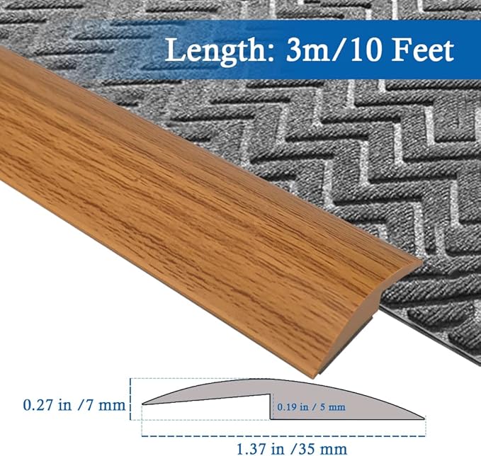 Floor Transition Strip Self Adhesive Carpet & Flooring Transitions Edging Trim - Image 2