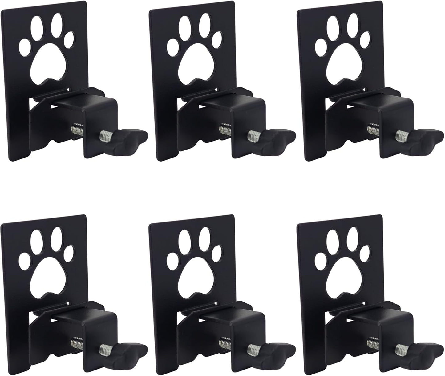 Adjustable Non Slip Mattress Gaskets, Mattress Holder in Place Gripper for Bed Frame, Heavy Duty Anti-Slip Baffle Retainer Bar, Keep Mattress from Sliding Gripper, 6 PCS, Cute Paw