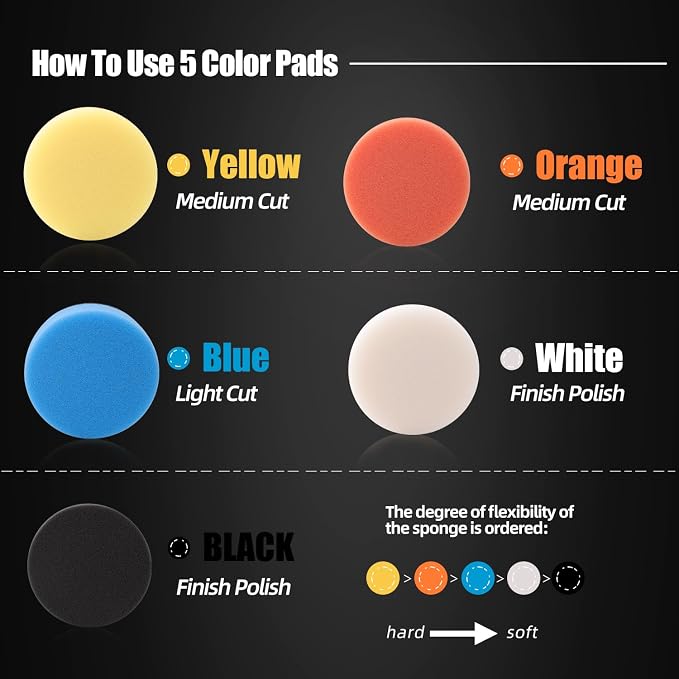 Car Foam Drill Polishing Pad Kit - Image 2