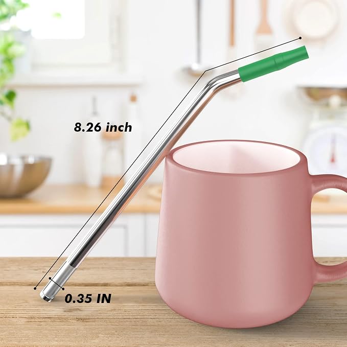 Stainless Steel Straws Long Metal Straws - Image 3
