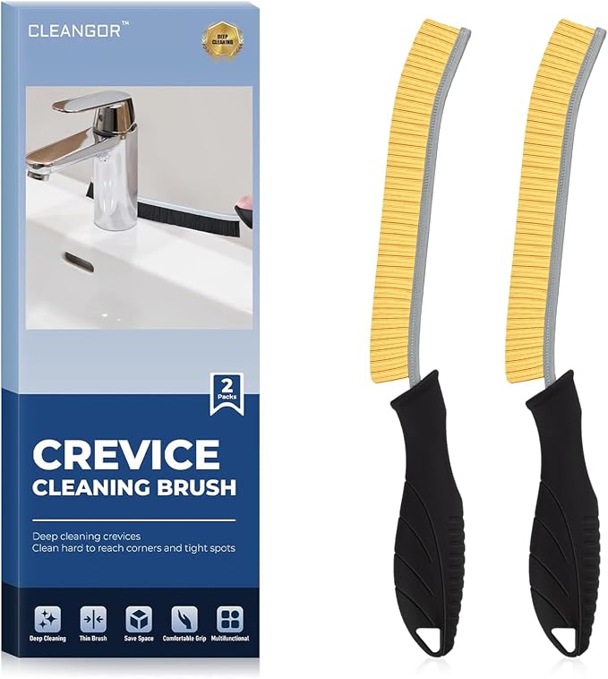 Crevice Cleaning Brushes, Cleaner Scrub Brush Tool by Cleangor
