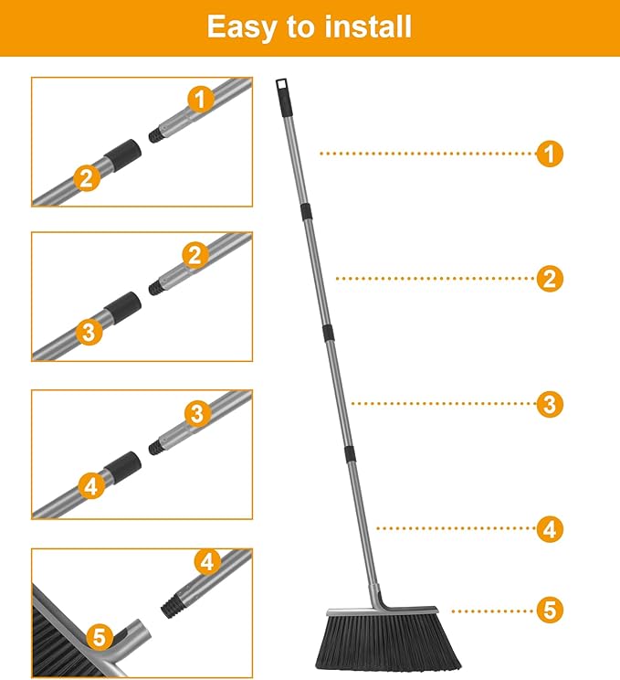 KeFanta 4 Packs Outdoor Broom Heavy Duty - Image 7