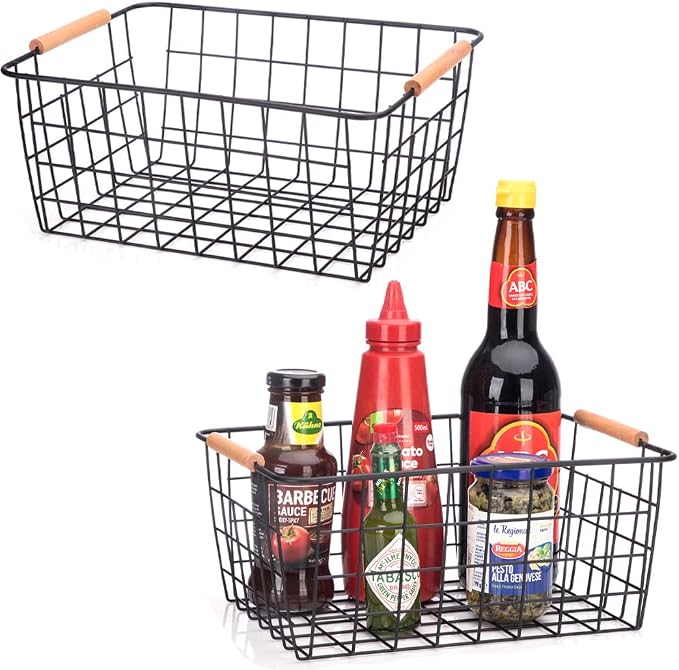 Metal Wire Food Storage Basket Organizer by HDYOUDO