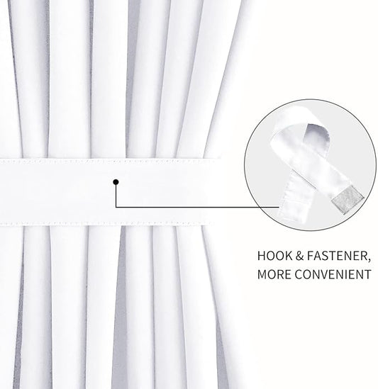 DWCN French Door Curtains – Rod Pocket Thermal Curtain - Image 2