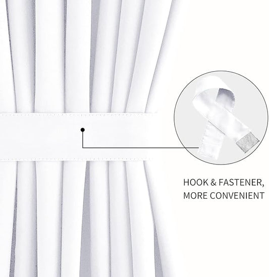 DWCN French Door Curtains – Rod Pocket Thermal Curtain - Image 2