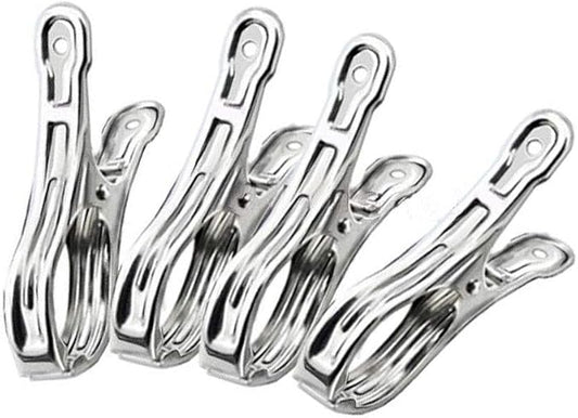 Metal ClothesPins, Row Cover Clips 20 Pack 3.5 Inch Stainless Steel Pool Towel by Commoditydisplay