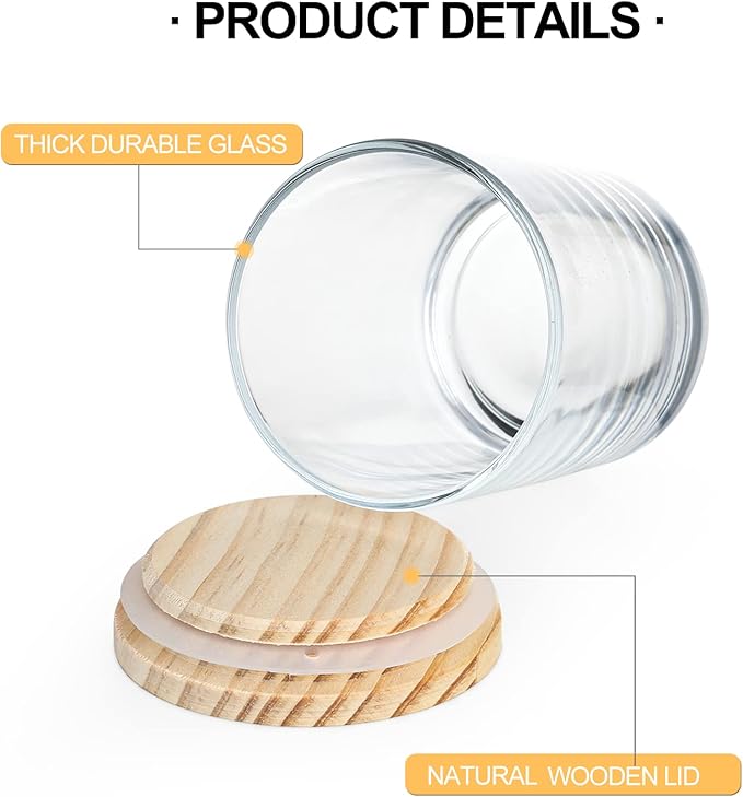 Thick Candle Jars for Making Candles 12 Pcs, 7 OZ Empty Jars - Image 7