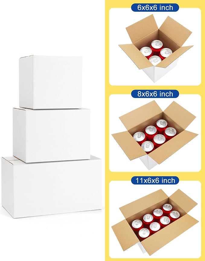 Assorted-Sizes-Shipping-Boxes-45-Pack: 6x6x6 & 8x6x6 & 11x6x6 - Image 2