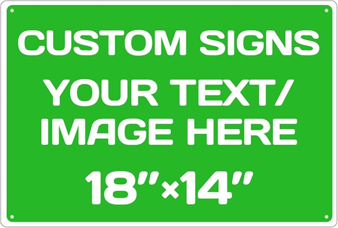 Personalized Aluminum Weatherproof Metal Signs by Repaly
