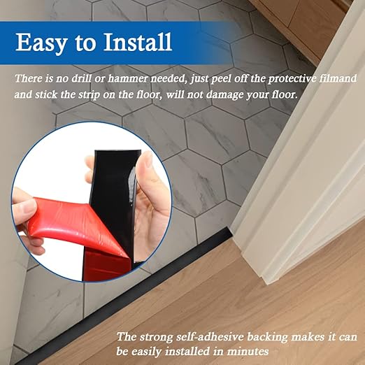 Floor Transition Strip Self Adhesive Floor Cover Strips Laminate 3" Wide Vinyl - Image 3