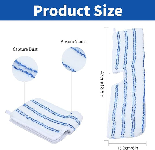 4 Pack Microfiber Mop Pads for O Cedar Mop Replace Head, Flip Mop Refills - Image 2