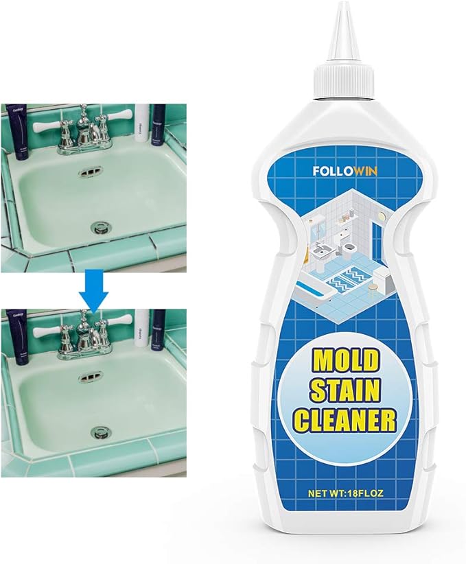 FOLLOWIN Mold and Mildew Bathroom Cleaner Gel 18oz, Household Stain Cleaner - Image 2