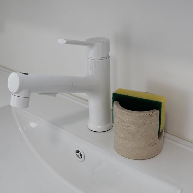 Natural Travertine Sponge Holder - Image 2