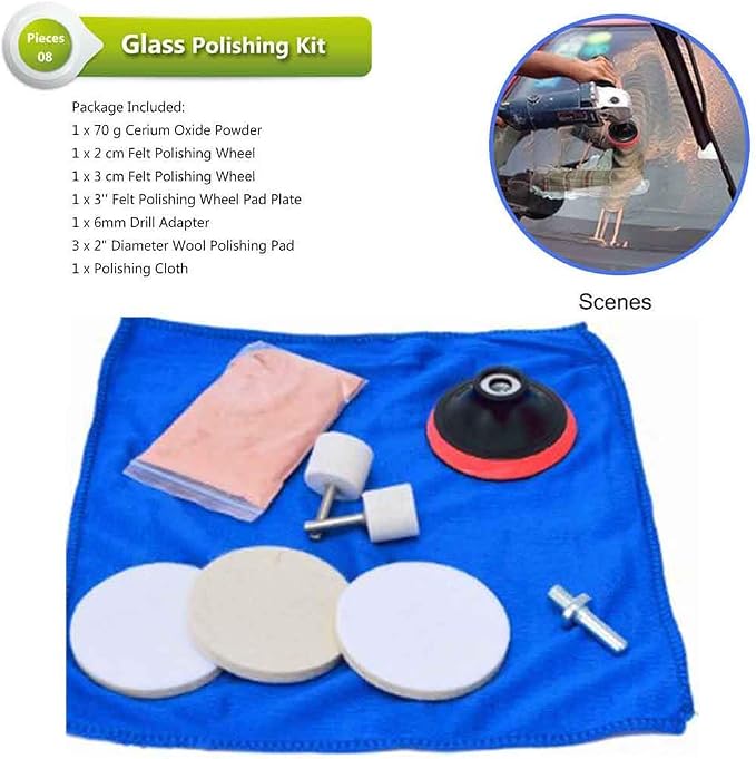 9pcs/Set Glass Polishing Kit, Deep Scratch Remover - Image 5