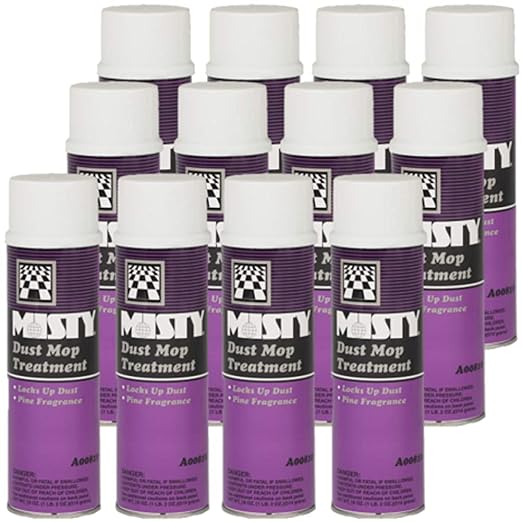 MISTY Dust Mop Treatment Spray - 18 oz 1003402 - Janitorial Grade by Misty