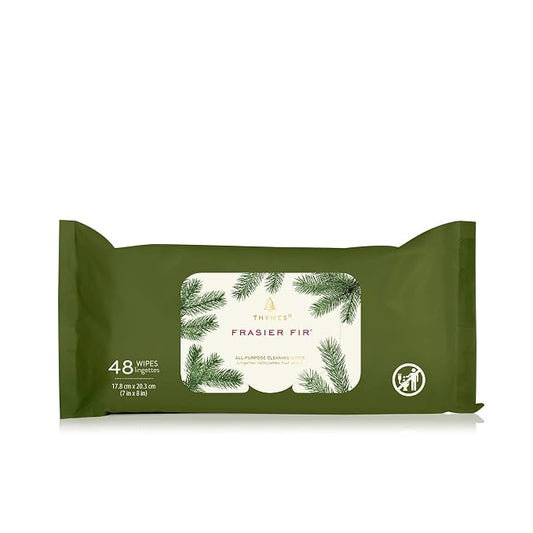 Thymes Frasier Fir All-Purpose Cleaning Wipes – Multi-Purpose Cleaning Wipes – by Thymes