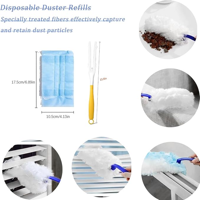 Duster Refills Compatible with Swiffer Duster, Heavy Duty Multi Surface Duster - Image 6