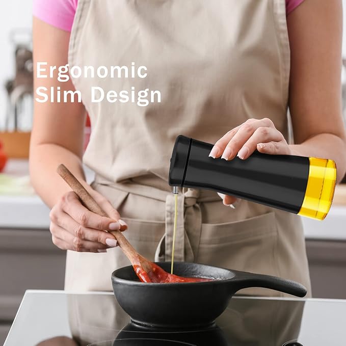 Aelga Black Oil And Vinegar Dispenser Set - Image 6