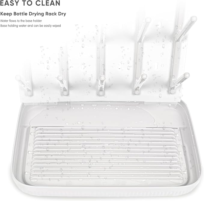 Termichy Baby Bottle Drying Rack: Large Vertical Bottle Dryer Rack Holder - Image 3