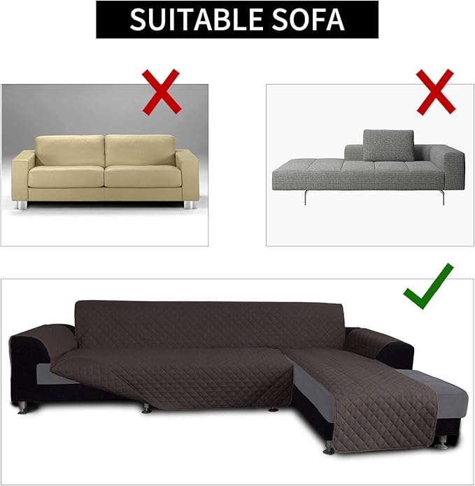 Easy-Going L Shape Sofa Slipcover Sectional Couch Cover - Image 4
