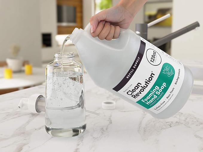 Clean Revolution Foaming Hand Soap Refill Supply Container, Ready to Use Formula - Image 4