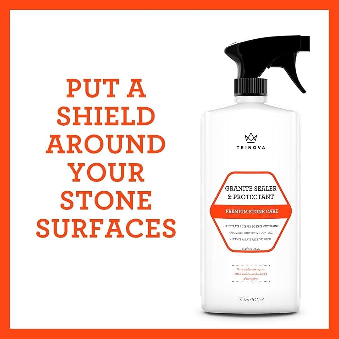 TriNova Granite Sealer & Protectant 18 oz & Gallon Refill Bundle - Image 4