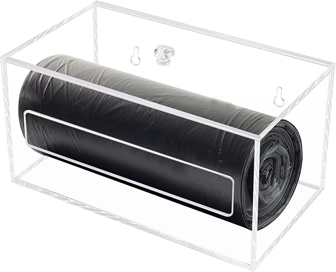 Trash Bag Organizer Dispenser, Acrylic Garbage Bag Holder Dispenser, Trash Bag - Image 4