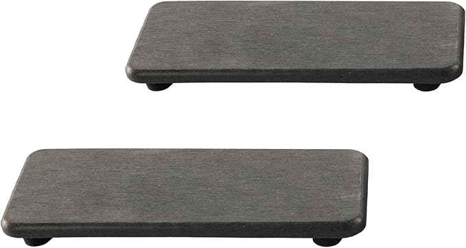 2 Pcs Water Absorbing Stone Trays, Kitchen/Bathroom Sink Soap Dish, Diatomite by NiuYichee